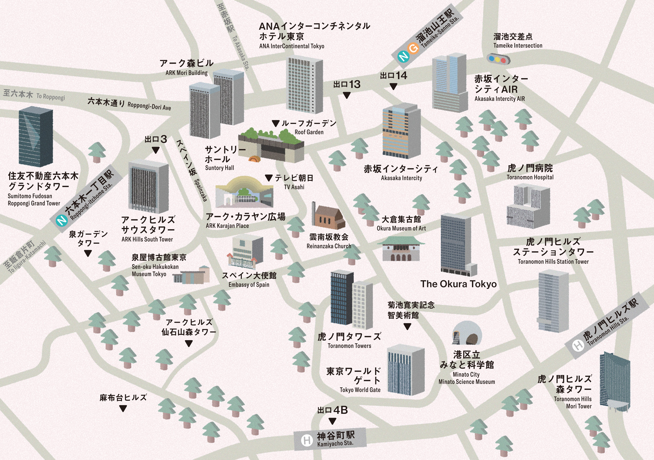 ARK Hills music Walk! 2024 エリア マップ 地図