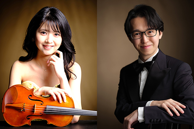 箕輪安佑子(ヴァイオリン)、山本樹生(ピアノ)